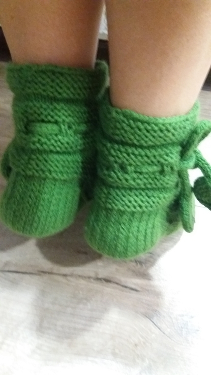 Носки НОСОЧКИ *Зеленные Листочки* домашняя обувь Следки Шкарпетки, фото №6