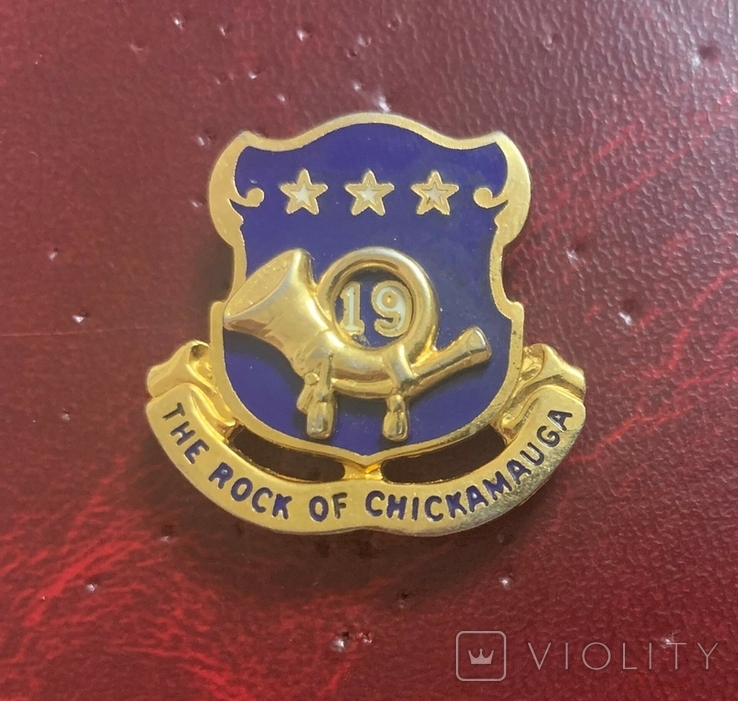 Regimental insignia of the 19th Infantry Regiment "Chickamauga Rock" of the United States Army, photo number 2