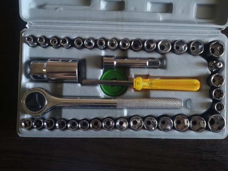 Набор ключей с трещоткой 40 предметов в кейсе, GT, photo number 4