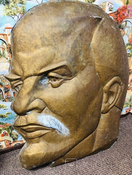 Обємний барельєф Леніна - 86*72 см., фото №4