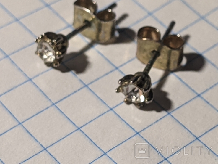 A set of stud earrings. 15 pieces, photo number 8