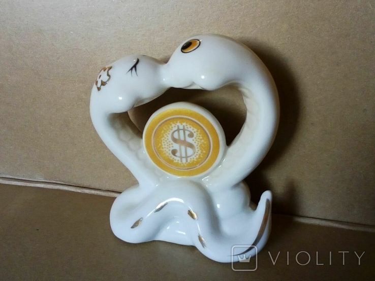 Фарфоровая фигурка денежные змеи. 2, фото №2
