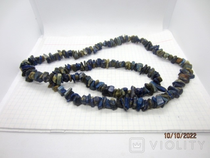 Beads lapis lazuli vintage 138 gr, photo number 2