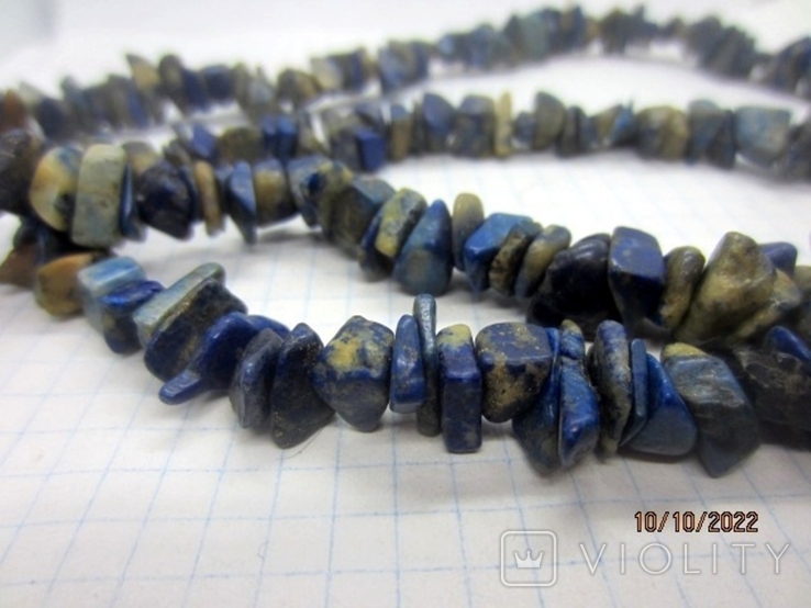 Beads lapis lazuli vintage 138 gr, photo number 6