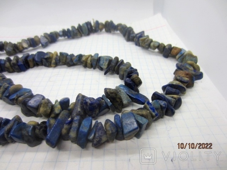 Beads lapis lazuli vintage 138 gr, photo number 7