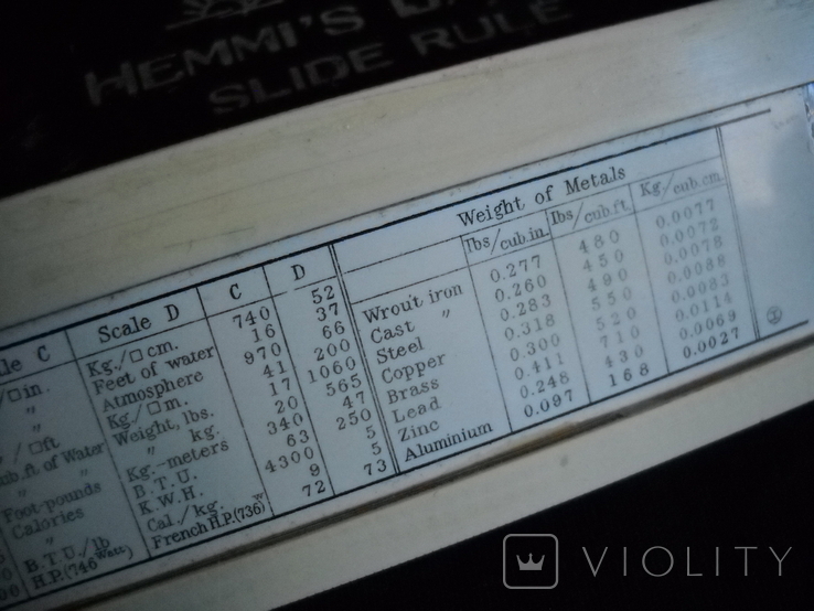 Логарифмическая линейка, винтаж, Япония. "SUN" Hemmi's Bamboo Slide Rule №64, фото №5