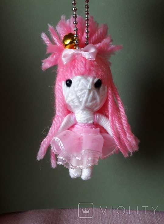 Новогодняя игрушка Кукла мотанка Фея с бубунчиком, фото №2