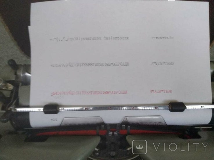 Немецкая печатная машинка Rheinmetall в кофре с документами и инструкцией, фото №10