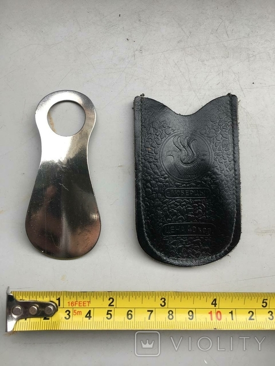 Pocket spoon for shoes in a case. USSR, photo number 4