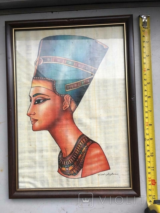 Modern Egyptian papyrus framed under glass, photo number 6