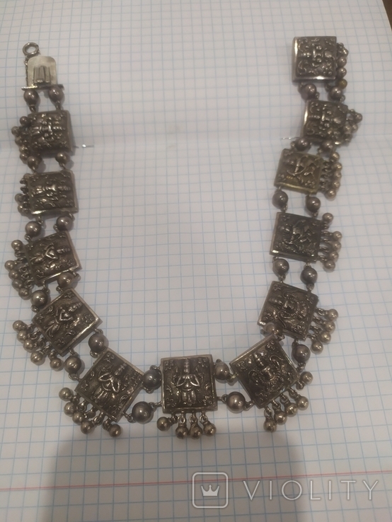 Ожерелье серебро, фото №3