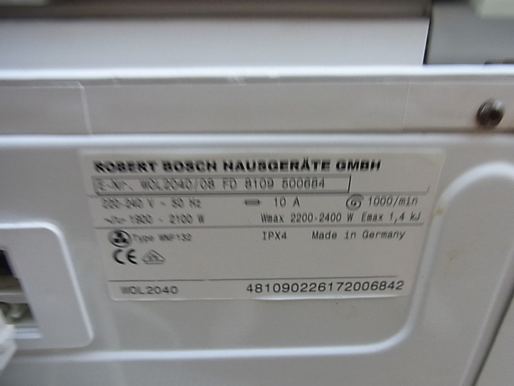 Пральна машина BOSCH WOL 2040 5 кг №-13 з Німеччини, numer zdjęcia 13