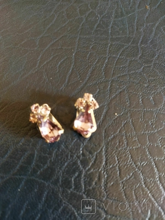 Clips with pink stones, photo number 2