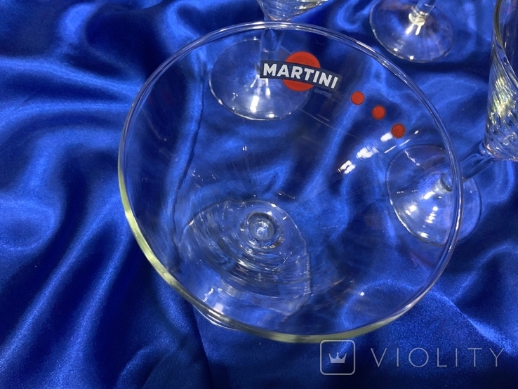 Коктейльні келихи бокалы фужеры Martini, фото №6