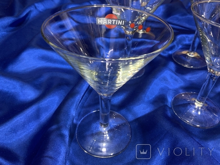 Коктейльні келихи бокалы фужеры Martini, фото №4