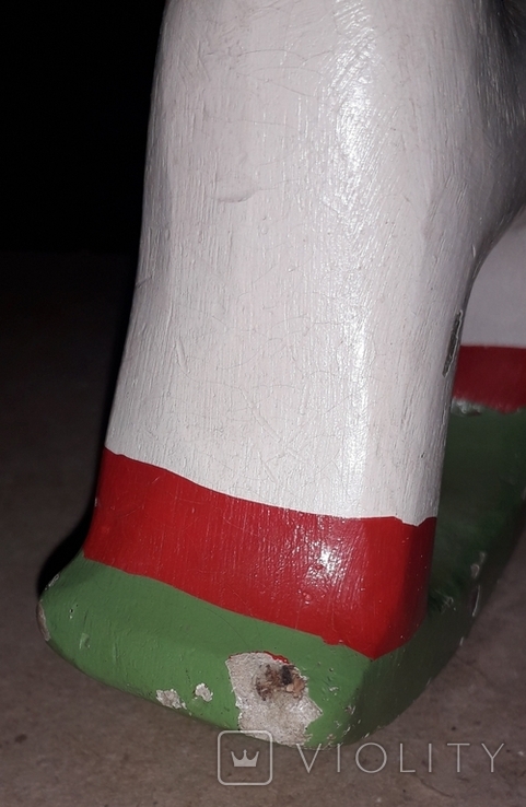 Винтажная Лошадка Качалка времён СССР длина 12 см.,высота 15 см., фото №9