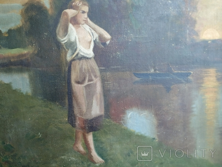Bather. 1952 year. oil on canvas 65x85 cm., photo number 3