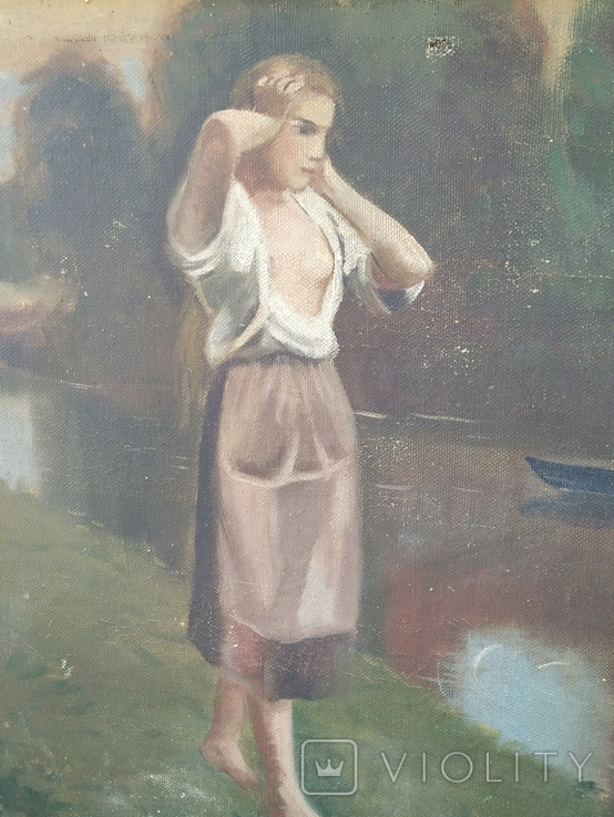 Bather. 1952 year. oil on canvas 65x85 cm., photo number 12
