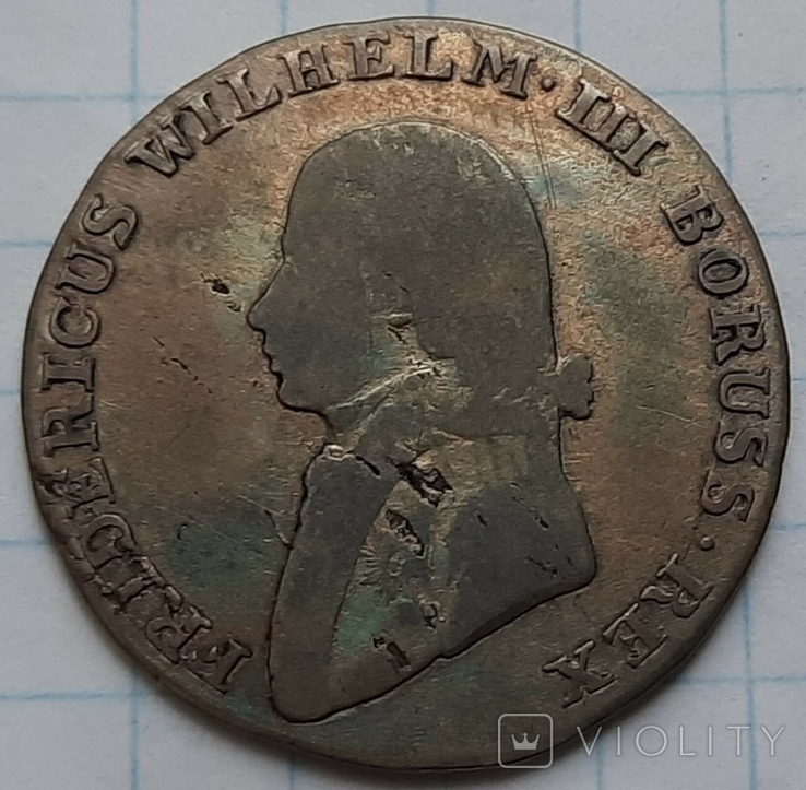 Пруссия 4 гроша, 1805 Отметка монетного двора "A" - Берлин, фото №2
