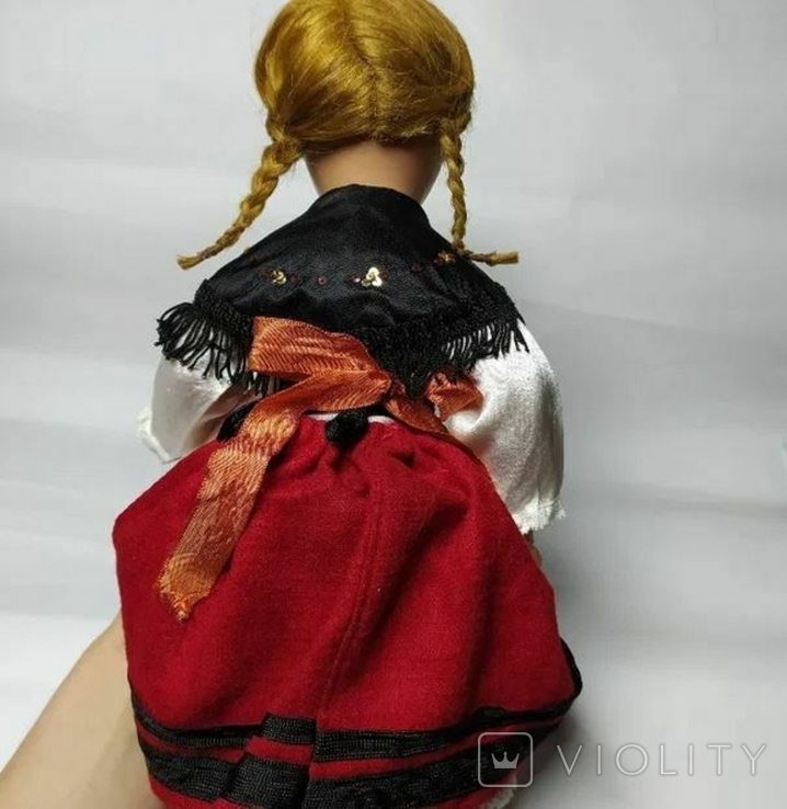 Винтажная паричковая кукла 50-х годов Италия, фото №6