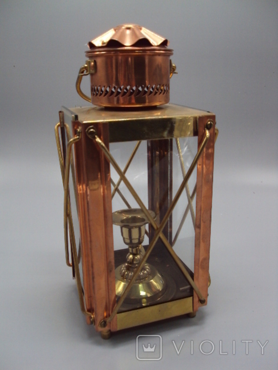 Ручний світильник Holland lantern Нідерланди металеве скло висота 25,5 см, фото №2