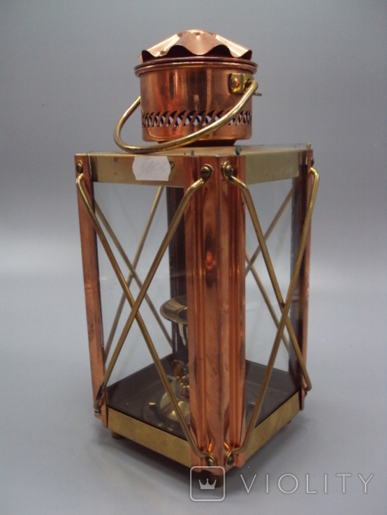 Ручний світильник Holland lantern Нідерланди металеве скло висота 25,5 см, фото №6
