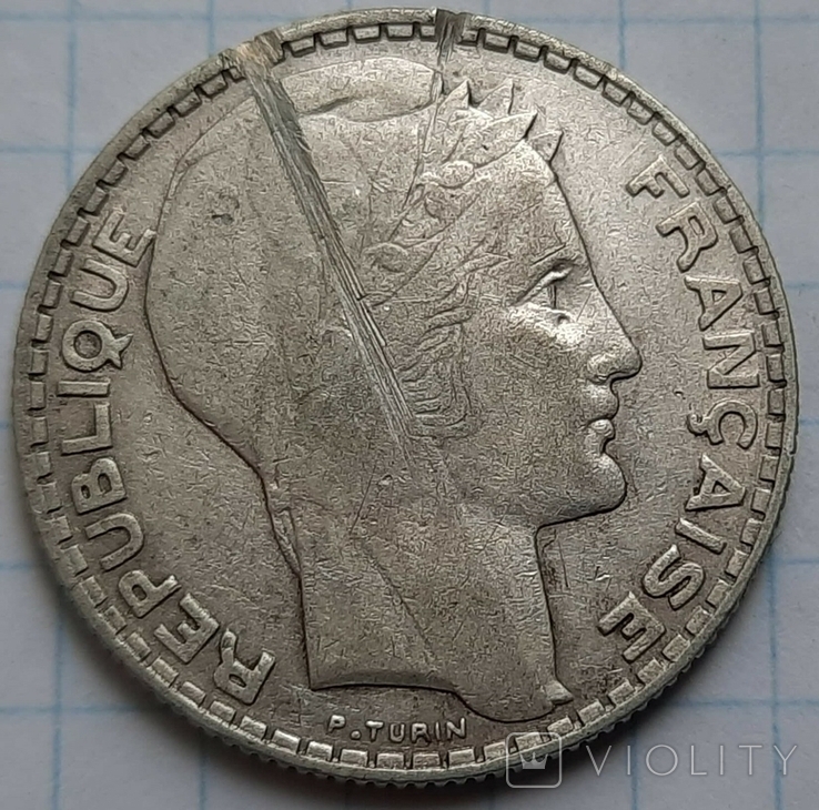 Франция 10 франков, 1934, фото №3
