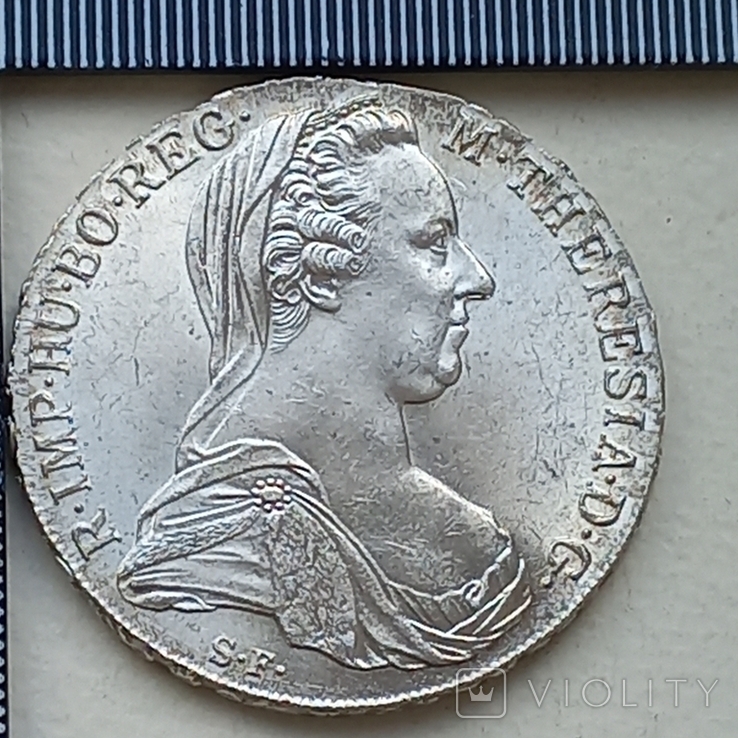 Талер Марии-Терезии, серебро 0.833, 28.08 грамма, фото №2