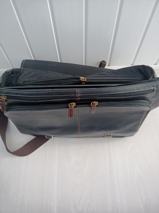 Шкіряна сумка-портфель, фото №6