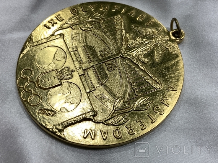 Памятна медаль IX Олімпійські Ігри Аммстердам 1929 рік копія, фото №6