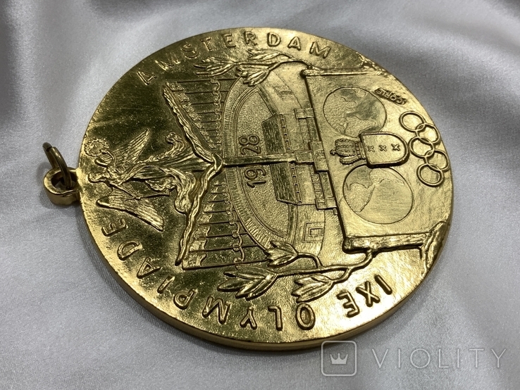 Памятна медаль IX Олімпійські Ігри Аммстердам 1929 рік копія, фото №7