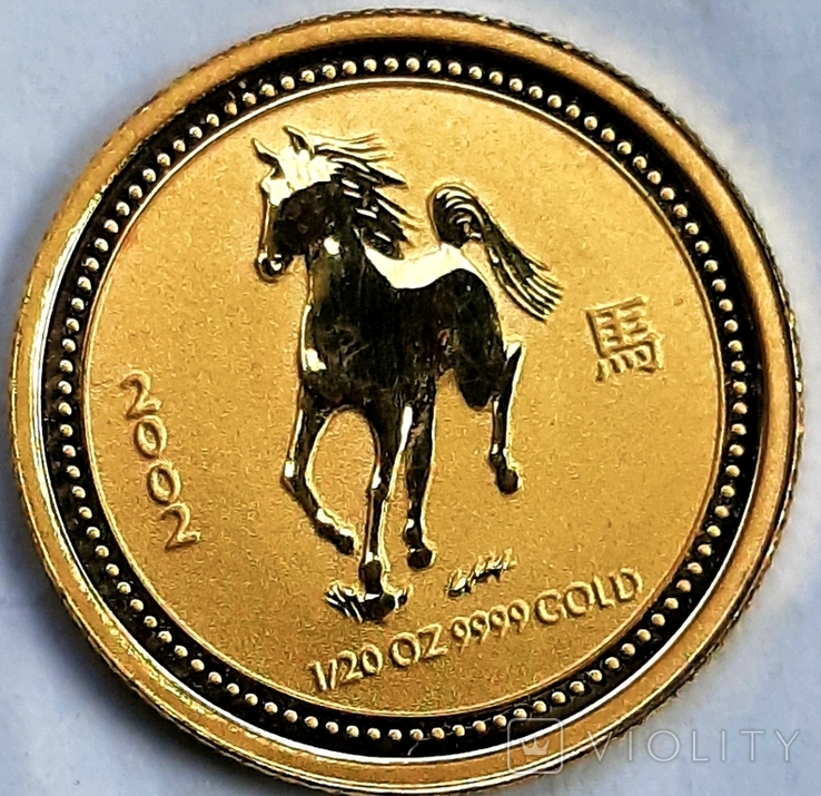 Золотая монета 5 dollars Australia 2002, photo number 4