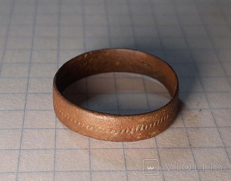 Старинное кольцо с узором, фото №3