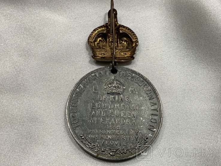 Пам'ятний медальйон Коронація 1902 рік Великобританія, numer zdjęcia 6