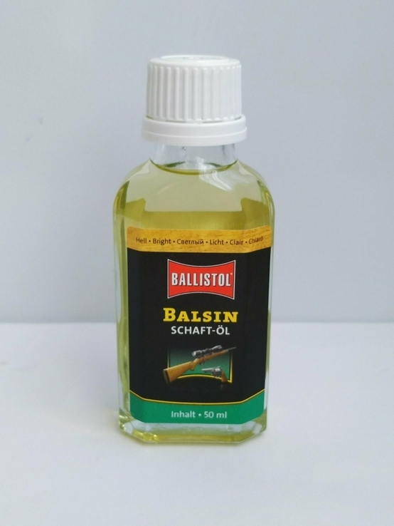 Масло Ballistol для догляду за деревом BALSIN Stockoil 50 мл Bright (світлий), фото №3