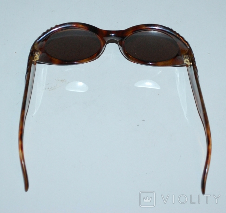 Винтаж, оригинальные солнцезащитные очки Rochas, Франция, имитация панцыря черепахи., фото №6