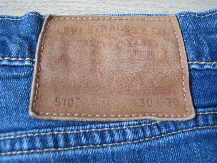 Модные мужские зауженные джинсы Levis 510 оригинал в отличном состоянии, numer zdjęcia 6