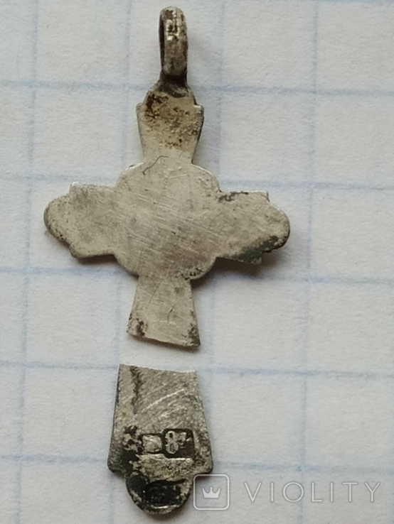 Старовинний срібний хрестик, фото №5