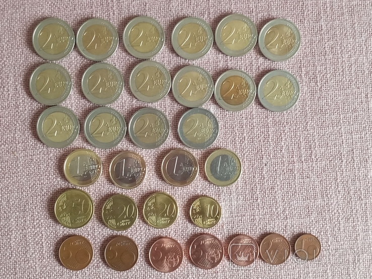 Евро монеты и центы, фото №3