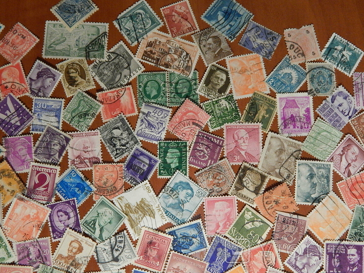 Підбірка старовинних поштових марок різних країн світу 245 шт., фото №4