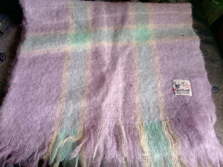 Women's scarf, mohair.Times of the USSR.Scotland., photo number 2