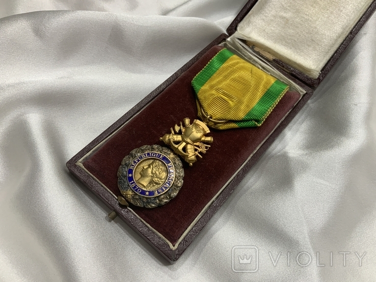 Військова медаль у рідному футлярі Франція, фото №2