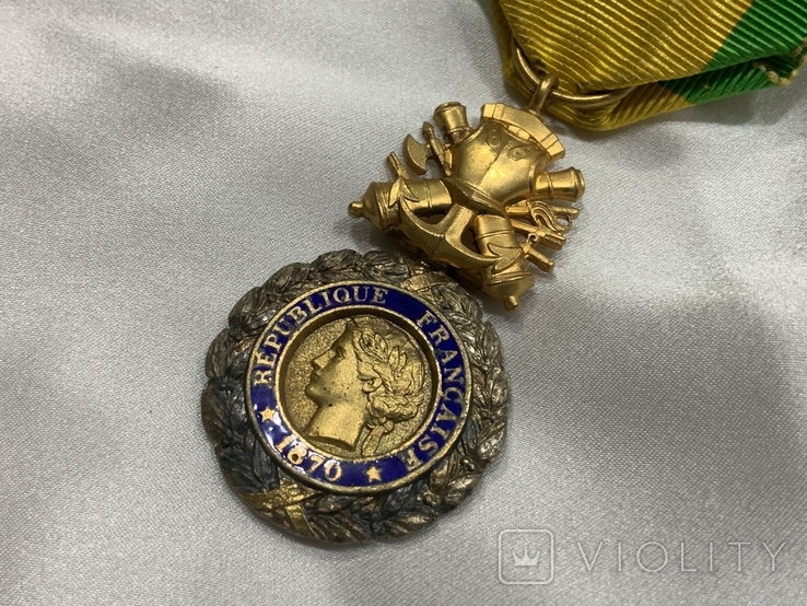 Військова медаль у рідному футлярі Франція, фото №3