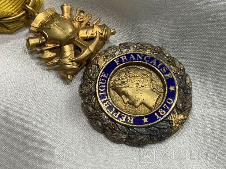 Військова медаль у рідному футлярі Франція, фото №5