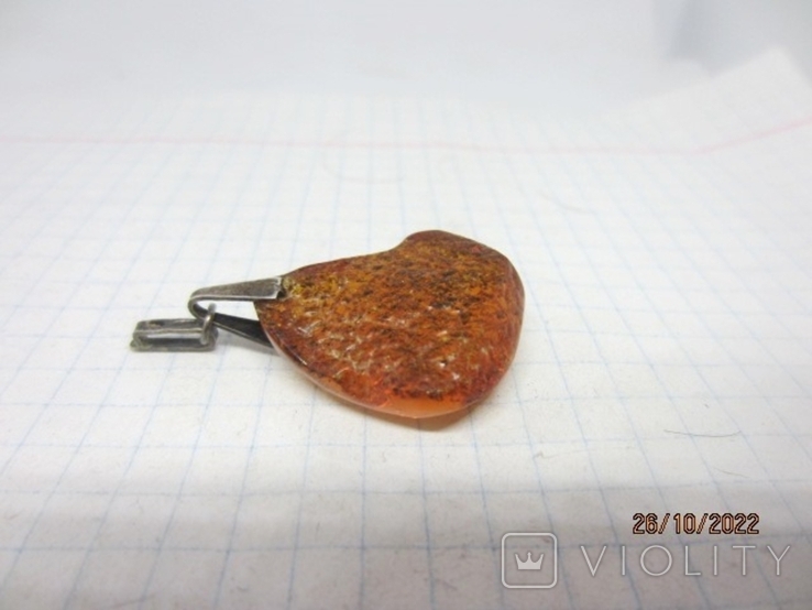 Coulomb. amber. Silver 875, stamp ''Star'', photo number 4