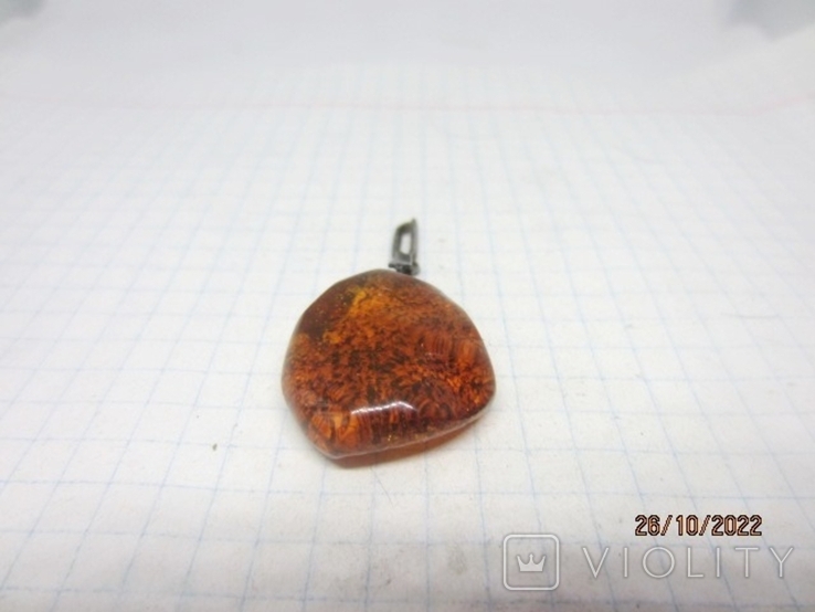 Coulomb. amber. Silver 875, stamp ''Star'', photo number 8