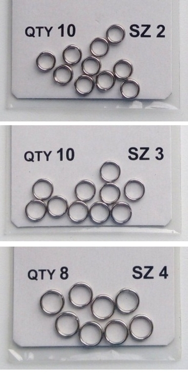 Кільця нікельовані сріблясті подвійні 6 мм, сполучні заводні, для риболовлі розмір: № 3, фото №5