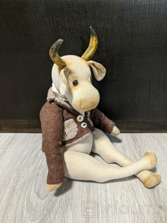 Авторська інтер'єрна іграшка Bull, фото №2