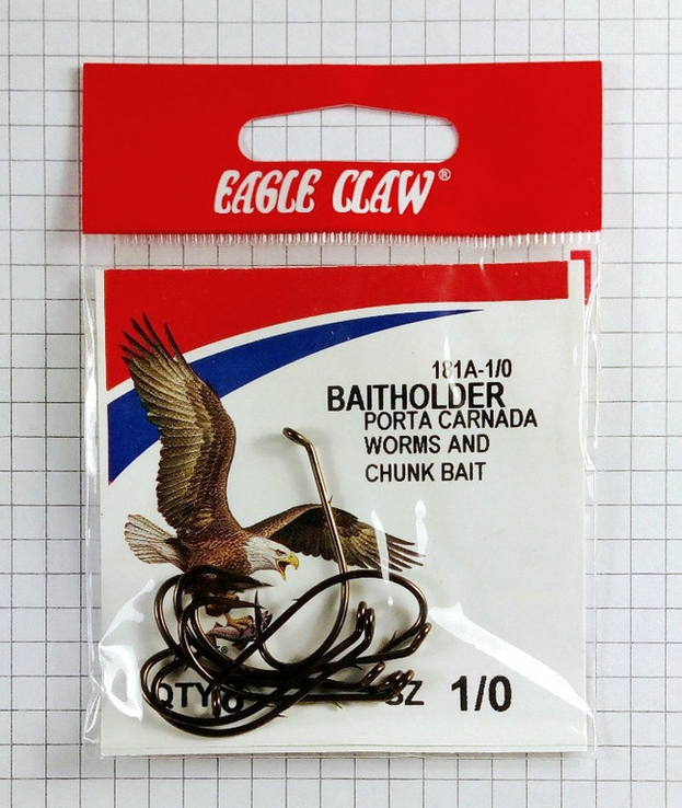 Гачки рибальські Eagle Claw Baitholder 181A Розмір гачка: №1/0, фото №4
