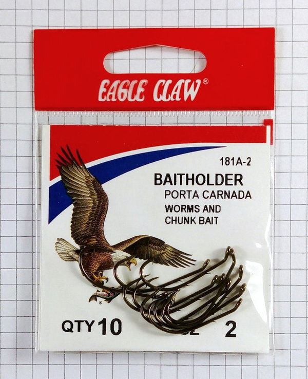 Гачки рибальські Eagle Claw Baitholder 181A Розмір гачка 2, фото №4